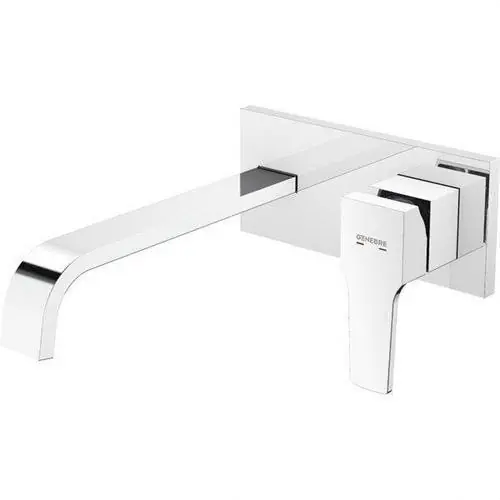MONOMANDO LAVABO EMPOTRAR CON CAÑO 22cm KENJO CROMO Precio Económico