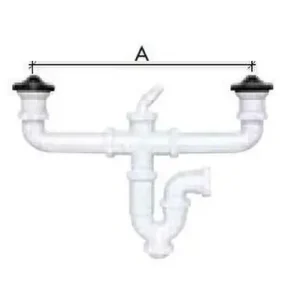 SIFÓN CV.C-45 S/H d.1.1/2" 40 DBL.VALV.T.ELECTDOM. Oferta Flash
