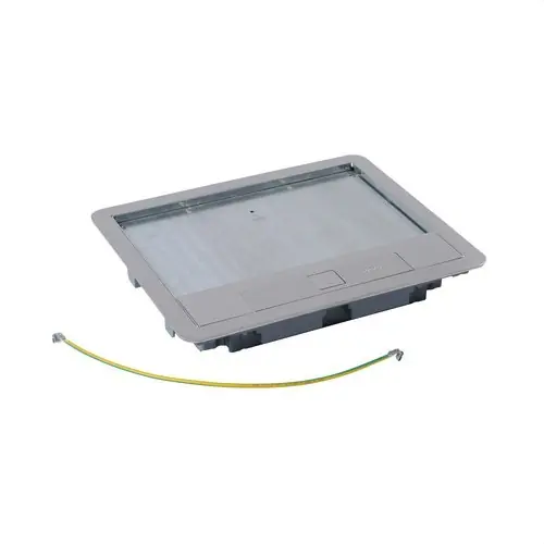TAPA PARA CAJA DE SUELO RECTANGULAR 12/18 MÓDULOS ACABADO EN ACERO INOXIDABLE Gran Oferta