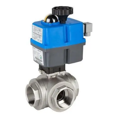 VÁLVULA ESFERA 3V 3/4" GE-0 PASO L INOXIDABLE Popular