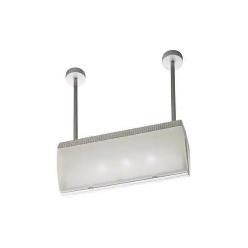 Envío Exprés LUMINARIA EMERGENCIA DOBLE VOLUTTA LED 60lm 1h PERMANENTE 327x145x117mm ALUMINIO