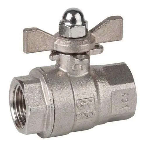 VÁLVULA ESFERA PASO TOTAL H-H 1/4" PALOMILLA INOXIDABLE Última Versión