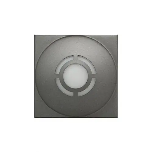 Gran Oferta BALIZA EMPOTRABLE ESTELA LED ROJO CIRCULAR 1h PERMANENTE 83x83x30mm GRIS