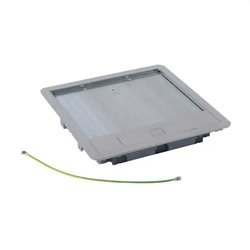 Alta Calidad TAPA PARA CAJA DE SUELO RECTANGULAR 16/24 MÓDULOS ACABADO EN ACERO INOXIDABLE