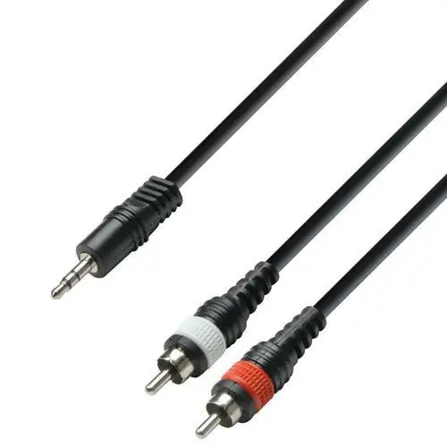 Marca Reconocida CABLE INTERCONEXIÓN 3m MINIJACK macho/2xRCA MACHO