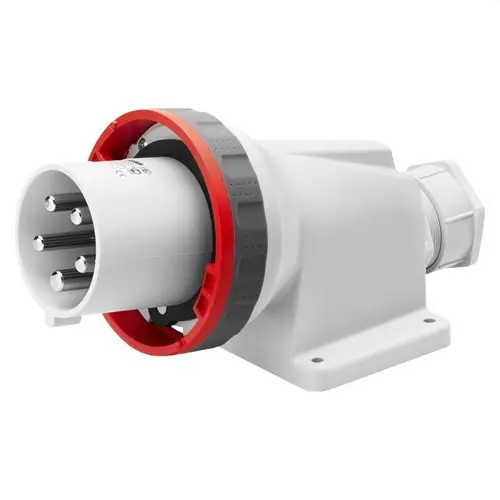 Oferta De Temporada CLAVIJA FIJA DE PARED 90° 3P+T 125A 380-415V 50-60Hz 6h ROJO IP67
