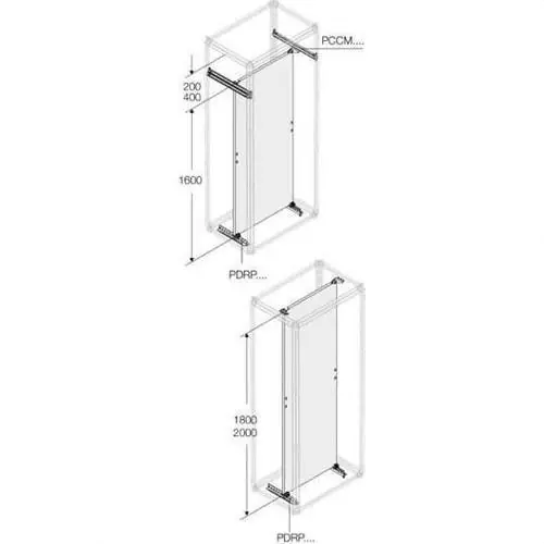 Precio De Oferta JUEGO TRAVESAÑO COLUMNA INTERMEDIO GALVANIZADO 300mm (2u)