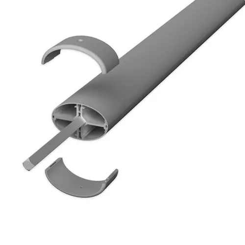 PROLONGACIÓN COLUMNA ANODIZADO GRIS 50x80 1m ALUMINIO Precio Rebajado