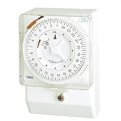 Imprescindible (Must-Have) INTERRUPTOR HORARIO ANALÓGICO MINI QRD 12V RESERVA >100 H ESFERA 24 HORAS 16(4)A