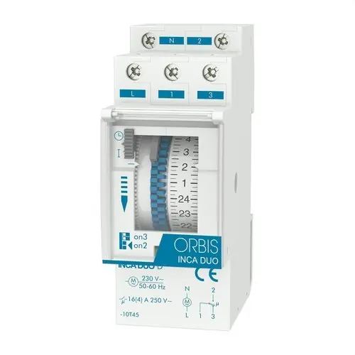 INT.HOR.ANALOG.INCA DUO D 24V 2 MOD.S/RSVA.DIARIO MBRA.MMA.15mn PODER RUPT.: 16 Bestseller