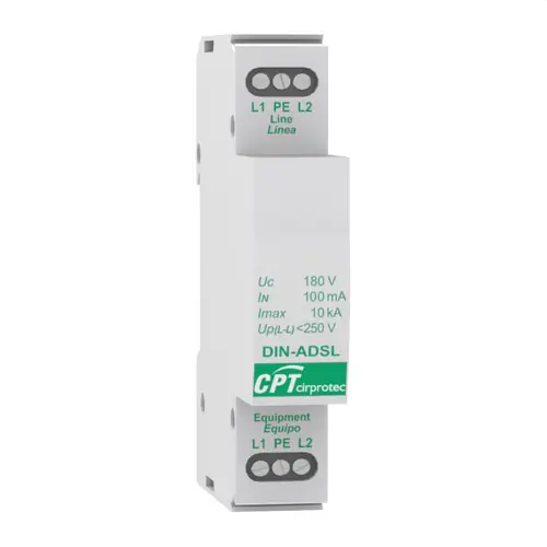 Últimas Unidades PROTECTOR CARRIL DIN LÍNEA ADSL/RTC 10kA