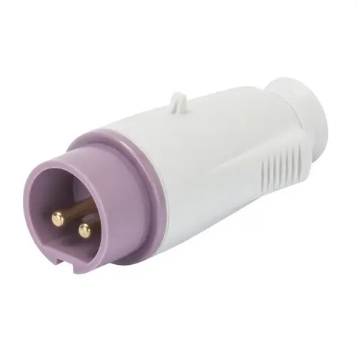CLAVIJA MÓVIL RECTA 3P 16A 20-25V 50-60Hz CONEXIONADO DE TORNILLO VIOLETA IP44 Popular