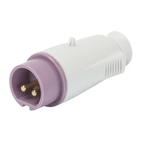 Precio De Fábrica CLAVIJA MÓVIL RECTA CONEXIONADO DE TORNILLO 2P 32A 20-25V 50-60Hz VIOLETA IP44