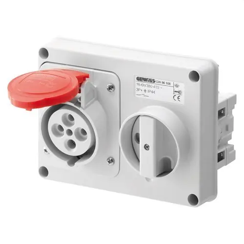 Favorito De Clientes BASE FJA.INTERBLOQUEADA HZ.S/FDO.S/BA.PORTFUS.3P+T 16A 380-415V 50-60Hz 6h IP44