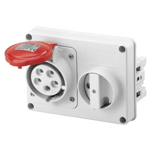 Ordenar Ahora Mismo BA.FJA.INTERBLOQUEADA HZ.S/FDO.S/BA.PORTFUS.3P+N+T 16A 346-415V 50-60Hz 6h IP44