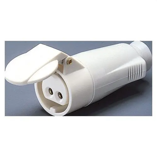 Disponible Ahora BASE MÓVIL RECTA CONEXIONADO DE TORNILLO 2P 16A 40-50V 50-60Hz 12h BLANCO IP44