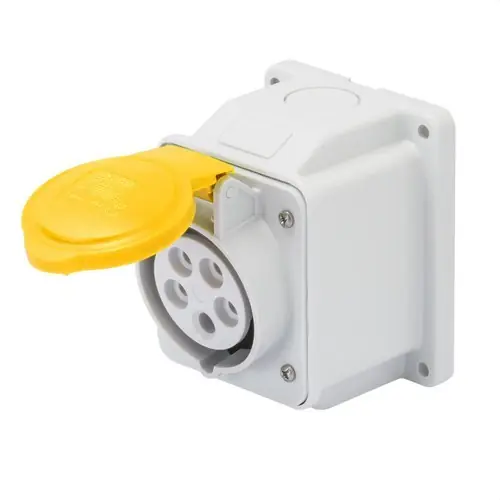 Envío Inmediato BASE FJA.PARED 10° IP44 2P+T 16A 100-130V 50-60Hz 4h CONEXIONADO TORN.AM.
