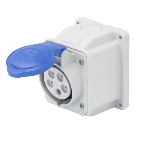BASE FJA.PARED 10° IP44 3P+T 32A 200-250V 50-60Hz 9h CONEXIONADO TORN.AZ Oferta Especial