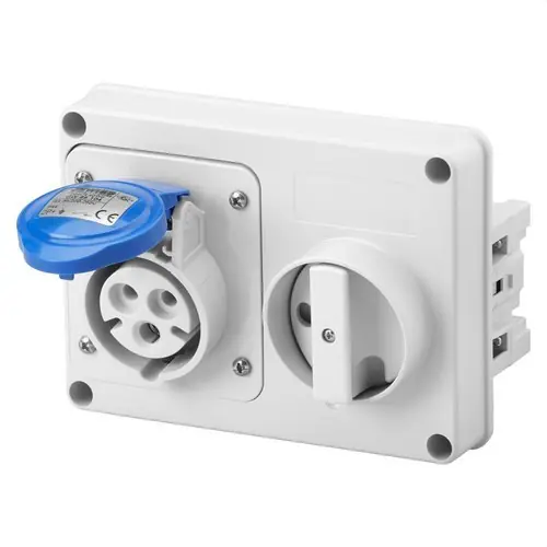 Súper Precio BASE FJA.INTERBLOQUEADA HZ.S/FDO.S/BA.PORTFUS.2P+T 32A 200-250V 50-60Hz 6h IP44
