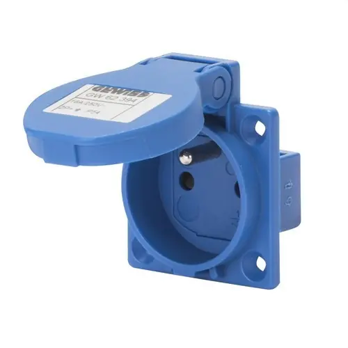 Disponible Ahora BASE FJA.EMP.10° 2P+T 16A 230V 50-60Hz NORMA FRAN.CONEXIONADO TORN.50x50 AZ