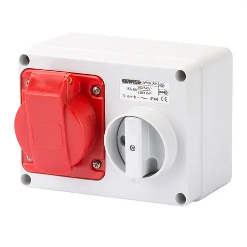 Oferta BASE FJA.INTERBLOQUEADA HZ.FDO.S/BA.PORTFUS.3P+N+T 16A 346-415V 50-60Hz 6h IP44