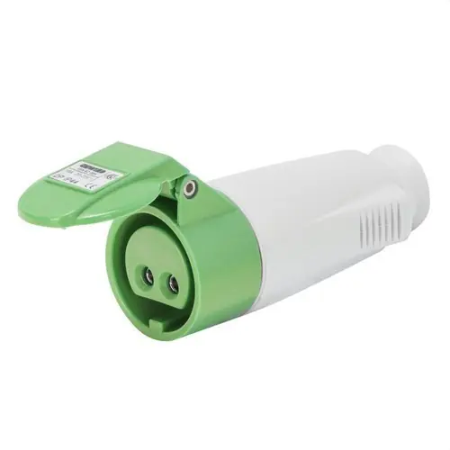 Barato BASE MÓVIL RECTA CONEXIONADO DE TORNILLO 3P 16A 20-25V 401-500Hz 11h VERDE IP44