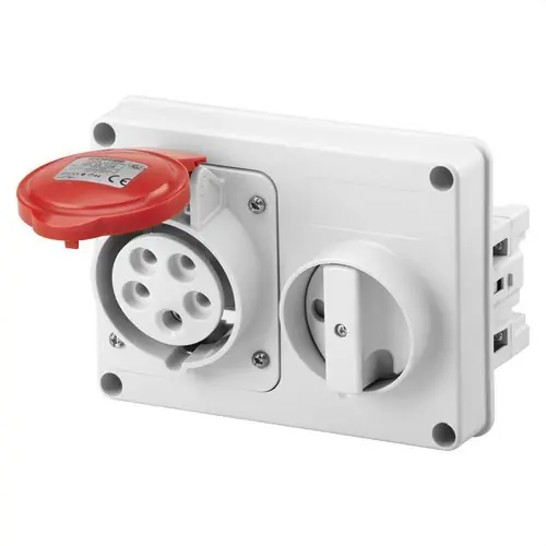 Venta Final BA.FJA.INTERBLOQUEADA HZ.S/FDO.S/BA.PORTFUS.3P+N+T 32A 346-415V 50-60Hz 6h IP44