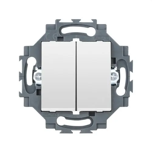 Promoción Exclusiva INTERRUPTOR DOBLE 1P 250V AC DE 10AX CONEXIONADO RÁPIDO BLANCO