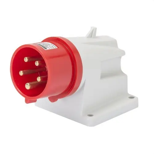 CLAVIJA FJA.PARED 90° CONEXIONADO TORN.2P+T 32A 380-415V 50-60Hz 9h RJ IP44 Últimas Unidades