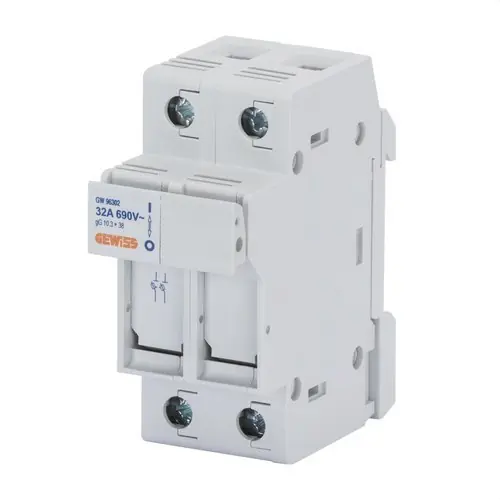 Precio De Fábrica PORTAFUSIBLE SECCIONABLE 1P+N 690V 32A 10,3x38mm 2 MÓDULOS