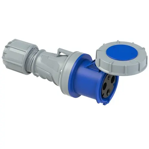 Ordenar Ahora Mismo BASE AÉREA ESTANCA IP67 2 POLOS + TIERRA 220V 63A 6h DE COLOR AZUL