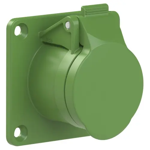 BASE EMPOTRAR RECTA IP44 3 POLOS 24/42V 32A 4h DE COLOR VERDE Bestseller