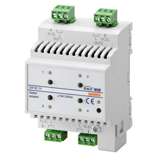 ACCIONADOR 4 CANALES 10AX KNX-CARRIL DIN Precio De Oferta
