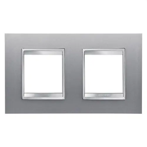 PLACA LUX INT. 2+2M HO. TITANIO Novedad