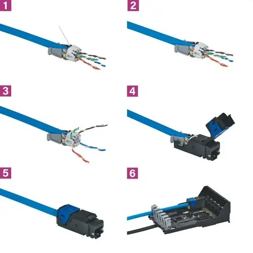 CONECTOR LCS 6RJ45 CAT6A UTP (6u) Última Oportunidad