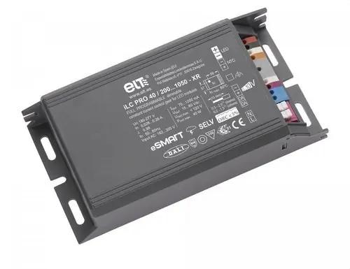 EQUIPO PROGR.CTE.CONST.ILC PRO 40/200...1050-XR 1x40W 180-277V P/MOD.LED Certificado