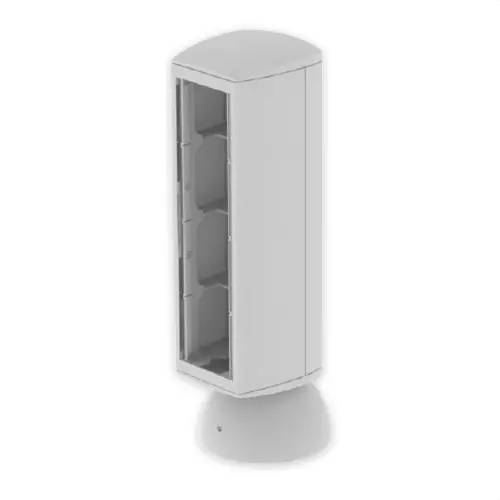 Certificado TORRETA PARA 4 MECANISMOS 80 U24X GRIS