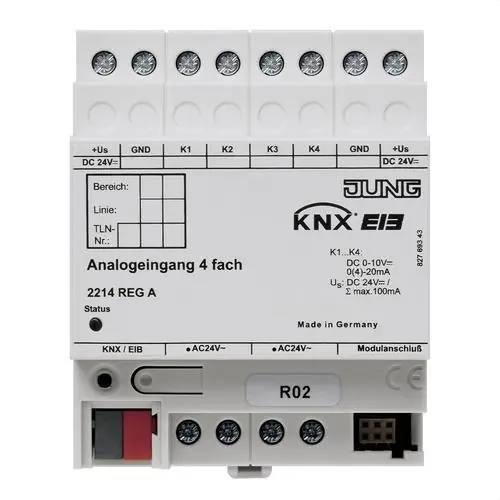A Buen Precio SALIDA ANALÓGICA KNX 4 CANALES DIN 4 MÓDULOS
