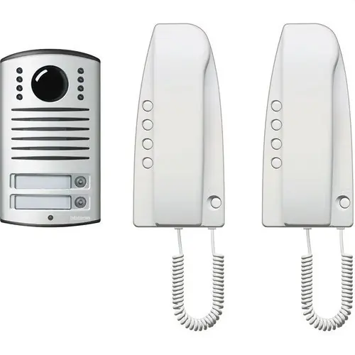 Envío Inmediato KIT AUDIO CON 2 VIVIENDAS LÍNEA 2000 SFERA EN EN ALUMINIO