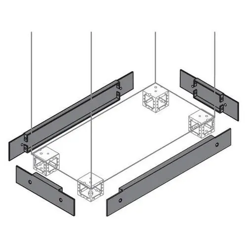 TAPA ZÓCALO CHAPA 100x800mm PARA ARMARIO AM2 Envío Gratis