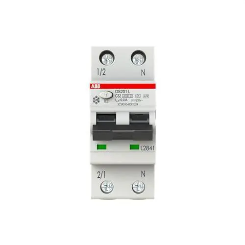 INTERRUPTOR CONMUTADOR DS200L 1P+N C 32A A APR 6kA 30mA Gran Oferta