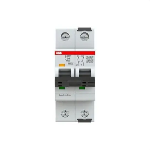 INTERRUPTOR AUTOMÁTICO S302P-C50 2P 50A CLASE C 15kA Disponible Ahora