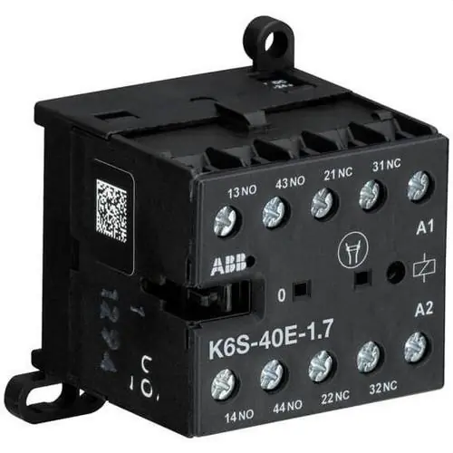 A Buen Precio MINICONTACTOR AUXILIAR PLC K6S-40E1,7 24V CC/1.7W