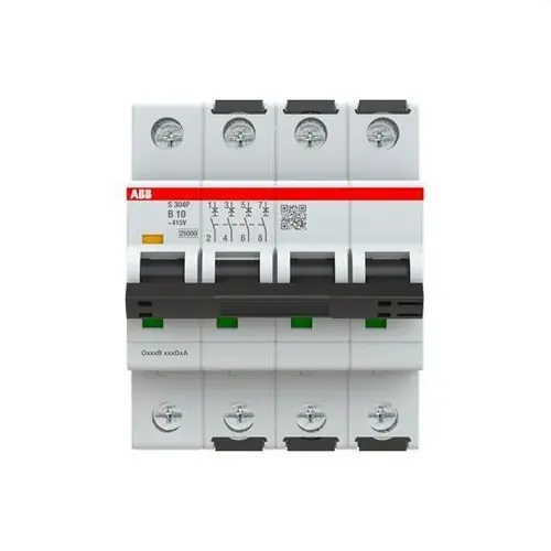 Envío Gratis INTERRUPTOR AUTOMÁTICO S304P-B10 4P 10A CLASE B 25kA