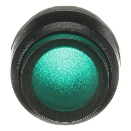 Garantía De Devolución De Dinero PULSADOR VERDE MP3-11G SALIENTE MOMENTÁNEO LUMINOSO