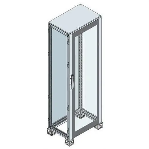 ARMARIO CON PUERTA ACRISTALADA 1800x600x500mm GRIS CLARO RAL 7035 Económico
