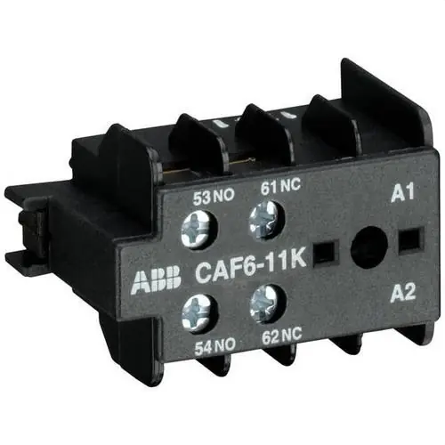 BLOQUE CONTACTO AUXILIAR CAF6-11K MONTAJE FRONTAL TORNILLO Ordena Ya