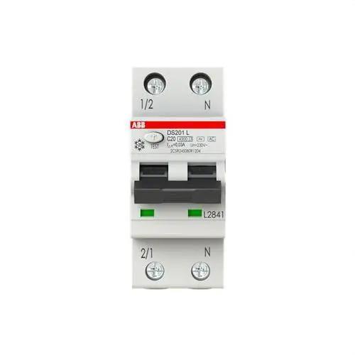 INTERRUPTOR CONMUTADOR DS200L 1P+N C 20A AC 6kA 30mA Más Vendido