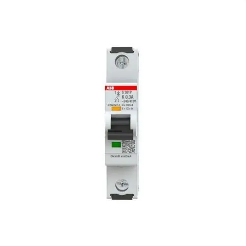 INTERRUPTOR AUTOMÁTICO S301P-K0,3 1P 0,3A CLASE K 25kA Certificado