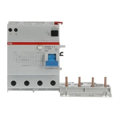 Disponible Ahora BLOQUE DE DISPOSITIVO DE CORRIENTE RESIDUAL DDA204AS-63/0,3